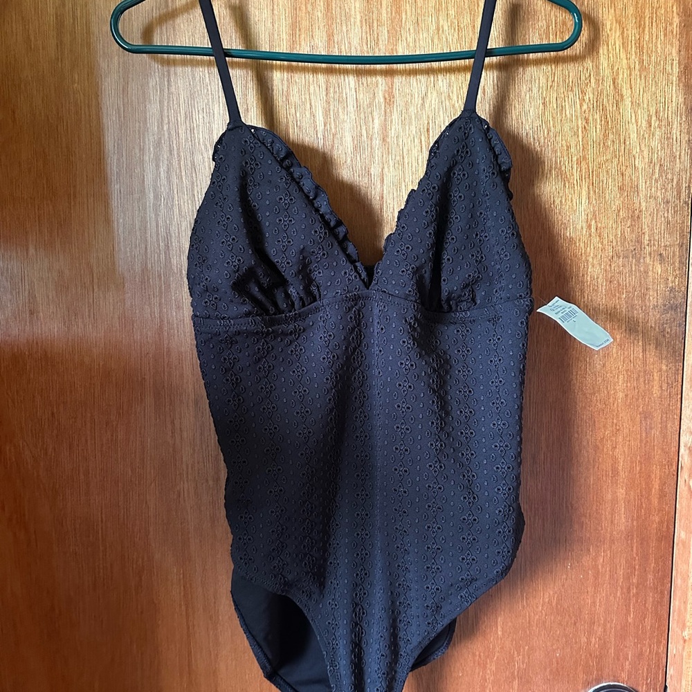 Elegant Black Womens One Piece Swimsuit